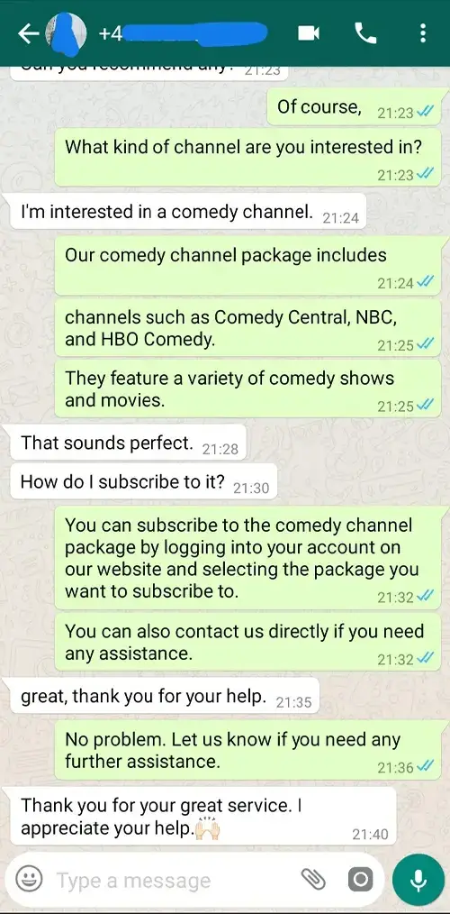 Client feedback on Best high-quality IPTV service UK